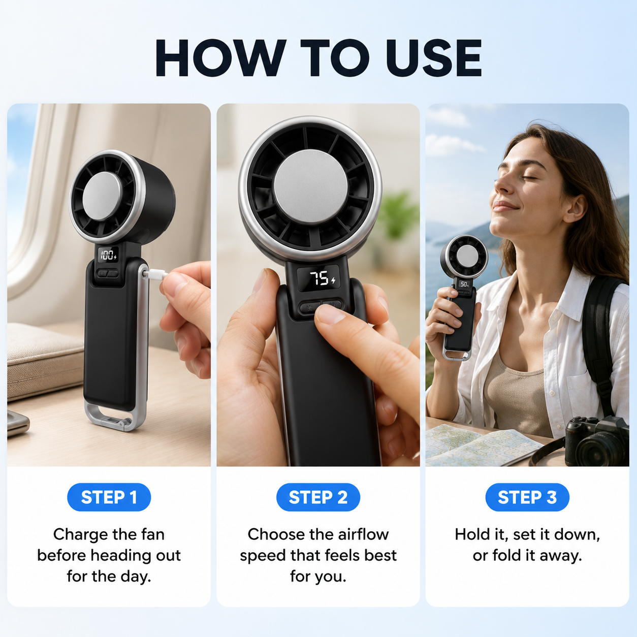 BreezeMate Portable Cooling Fan